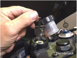 Decoding Ignition Lock on a Honda CBR600 Motorbike